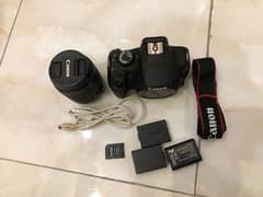 Canon 1200d dslr with all accessories lens card battery