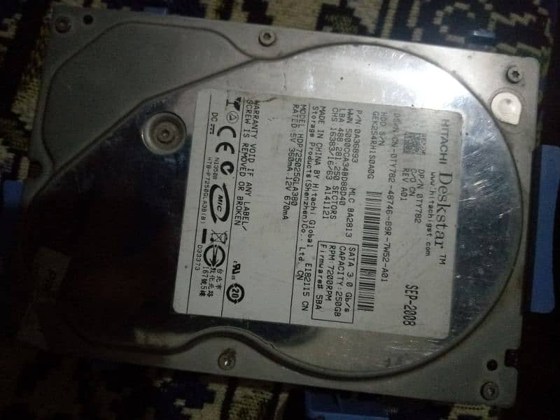 Original Hard Disk 250GB (HDD) 0