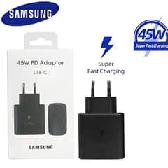 Samsung 45w Pd Super Fast Charger Adapter Type C Port A+ Quality