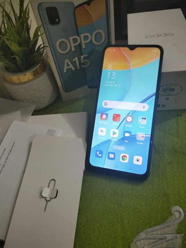 Oppo A15 (Blue) (6 months Used) 5