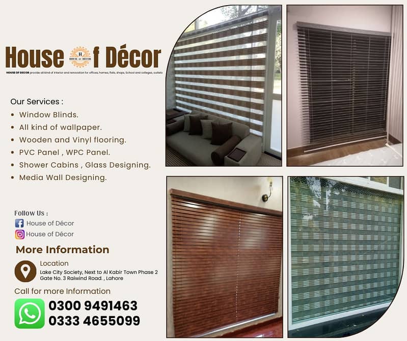 Blinds / Roller Blinds / Zebra Blinds / Office Blinds / Wooden Blinds 0