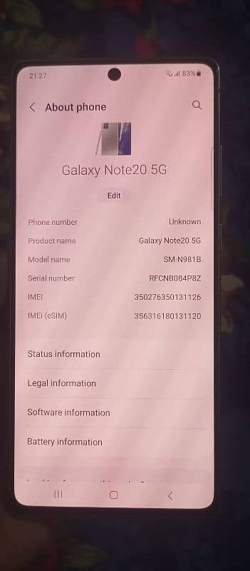 Galaxy Note20 5G 0