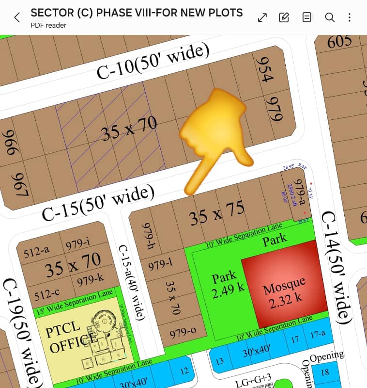 Twelve marlas residential plot for sale sector. C 0