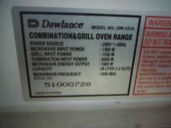 Dawlance microwave oven good condition