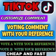 TIKTOK CUSTOMIZE VOTING COMMENT AND OTHER AVAILABLE