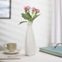 White Ceramic Bottle Vase