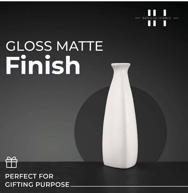 White Ceramic Bottle Vase 4