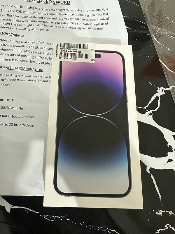 Iphone 14 pro max PTA Dual Physical 4