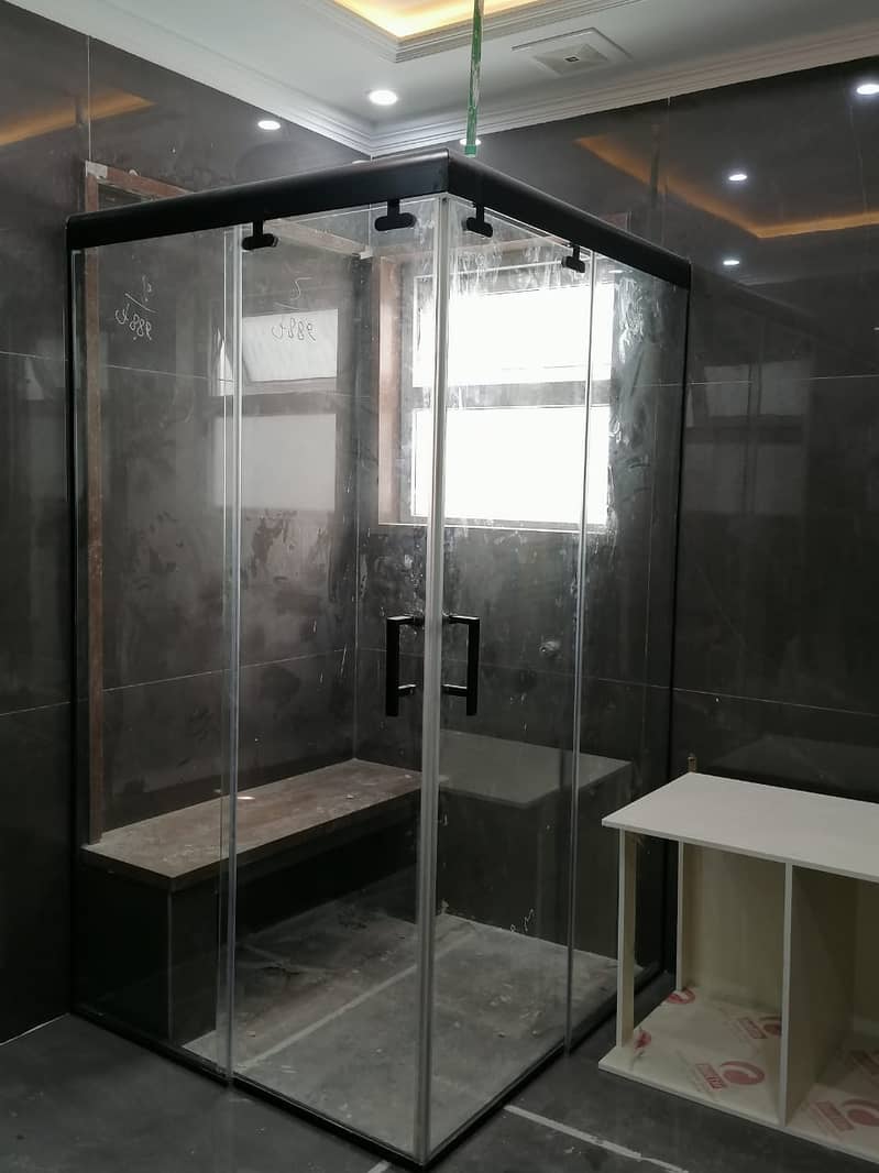 Shower cabins / Aluminum windows / Glass works / Aluminum Door 18