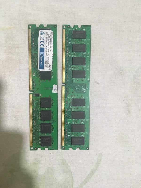 2 GB RAM DDR3 TWO STICKS FOR SALE BRANDED AND FULL NEW FOR CONPUTERS 0