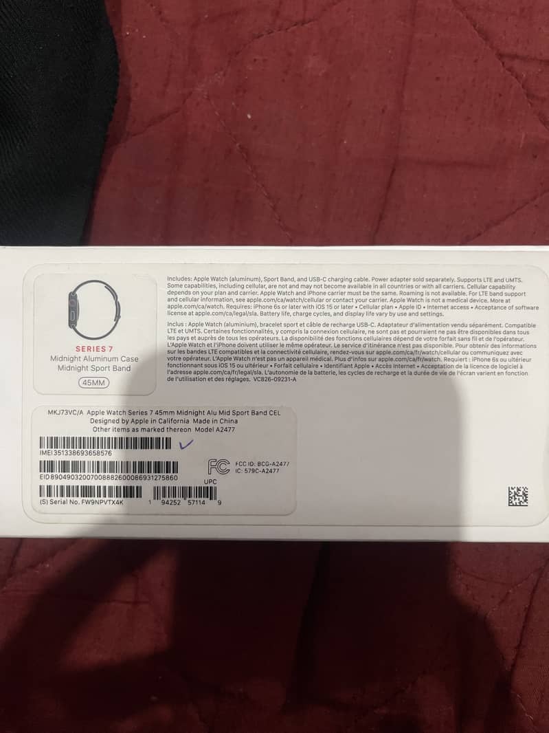 Apple watch series 7 ( 45 mm ) with box 7