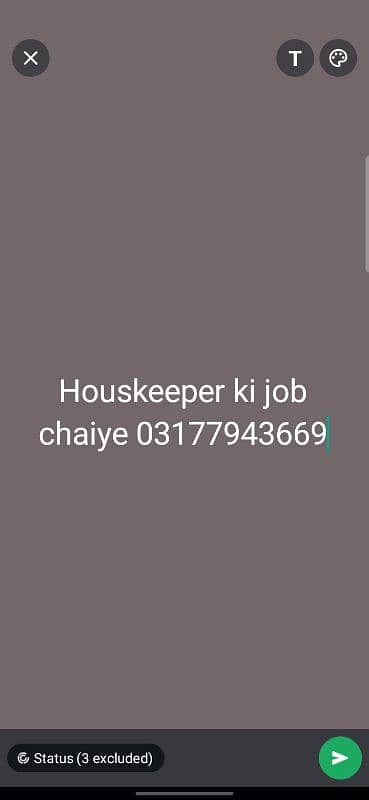 houskeeper job need in lahore rehaish ki zarorat hn 0