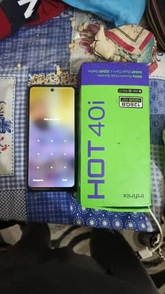 Infinix Hot 40i 8+8 128 complete box