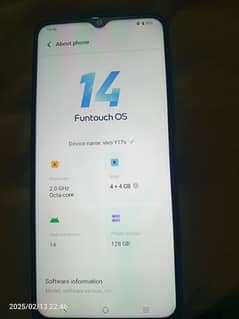 vivo y17s  4+4/128