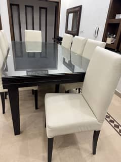 Dining table with 8 chairs