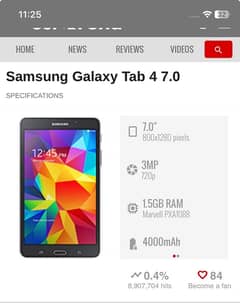 Samsung galaxy Tab 4 / SM-T230