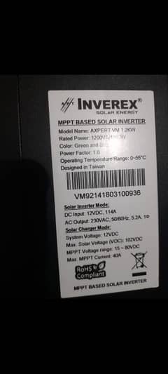 2.5 KW inverter best conditions for sale