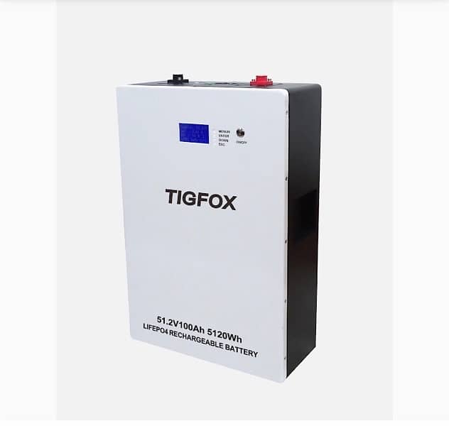 TIGFOX off grid hybrid 48v battery wallmounted 51.2v 100ah 4