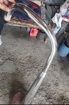 125 bike silencer KYH Atlas Honda good sounds and chrome