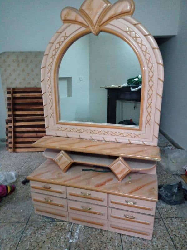 dressing table deco paint with dressing stool 2