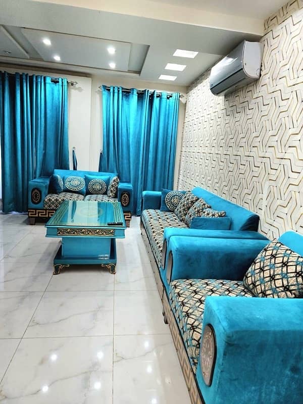 Furnished flat available for rent pak Arab society 3