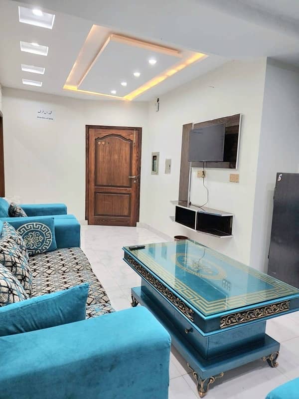 Furnished flat available for rent pak Arab society 4