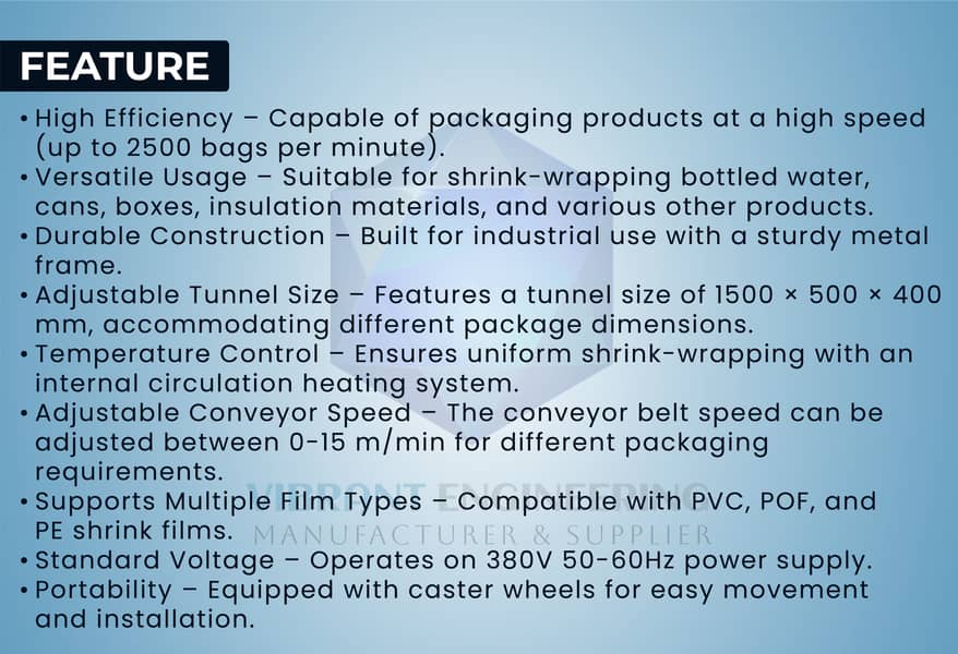 PET/PE Bottles Shrink Tunnel | Shrink Packing Machine 3