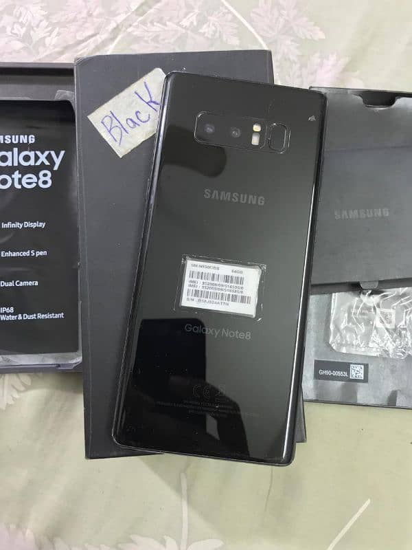 Samsung note 8 with box 0