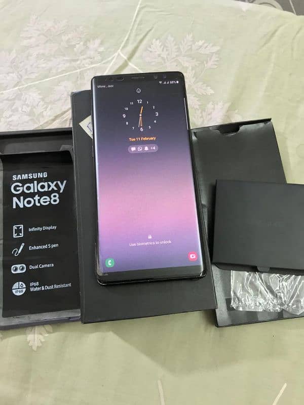 Samsung note 8 with box 2