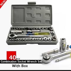 40 pcs socket wrench vehicle tool kits