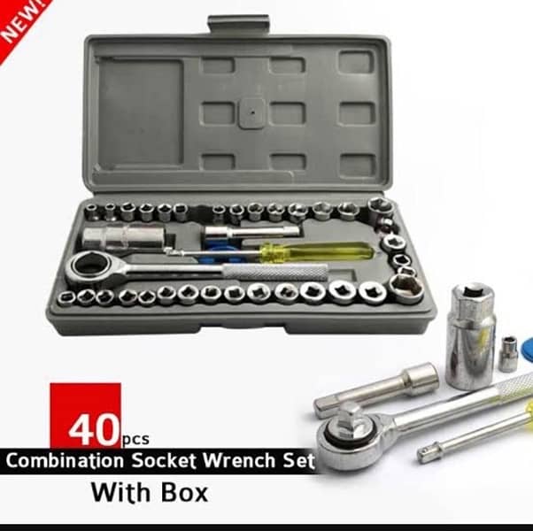 40 pcs socket wrench vehicle tool kits 0