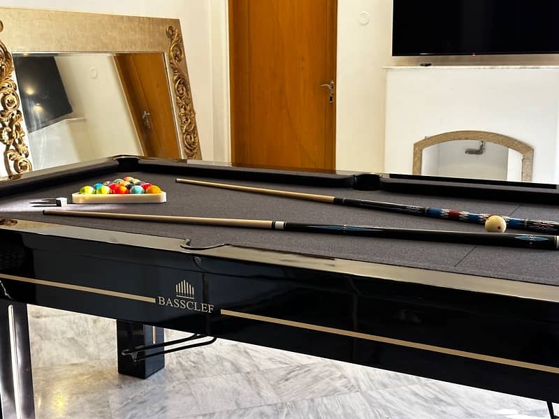 Bassclef pool table/Grand Piano/Billiards/snooker/poker/ 10