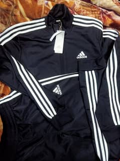 Adidas UK Tracksuit black branded Medium size