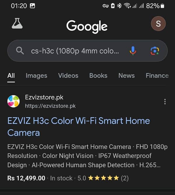 EZVIZ H3C colour Wi-Fi smart home camera 0