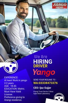 Hiring Drivers In yango