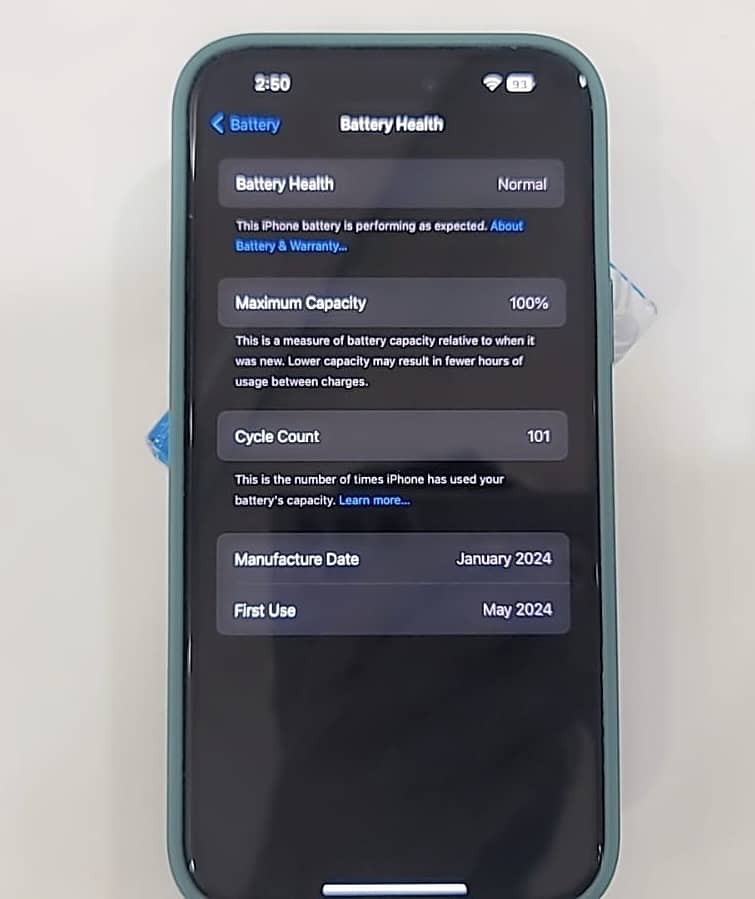 Apple iPhone 15 plus Battery Health 100% 5