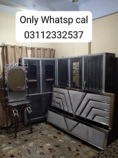 iron steel bedroom set without mattress in lalukhet 03112332537