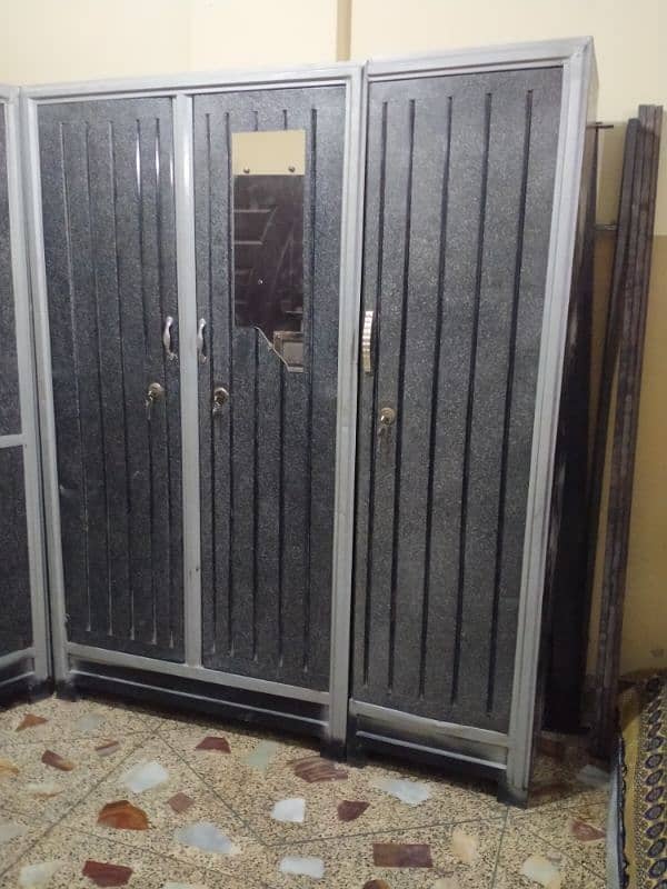 iron steel bedroom set without mattress in lalukhet 03112332537 2