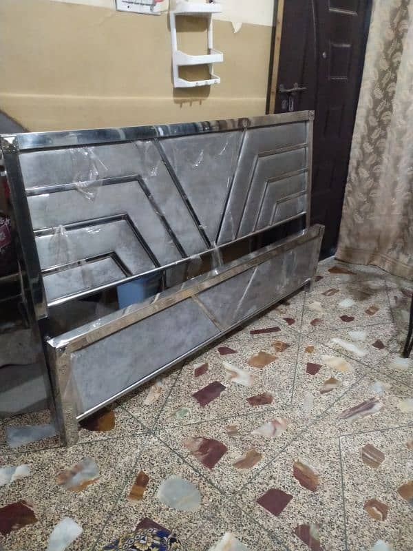 iron steel bedroom set without mattress in lalukhet 03112332537 8