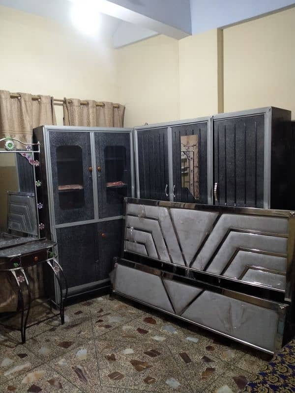 iron steel bedroom set without mattress in lalukhet 03112332537 14