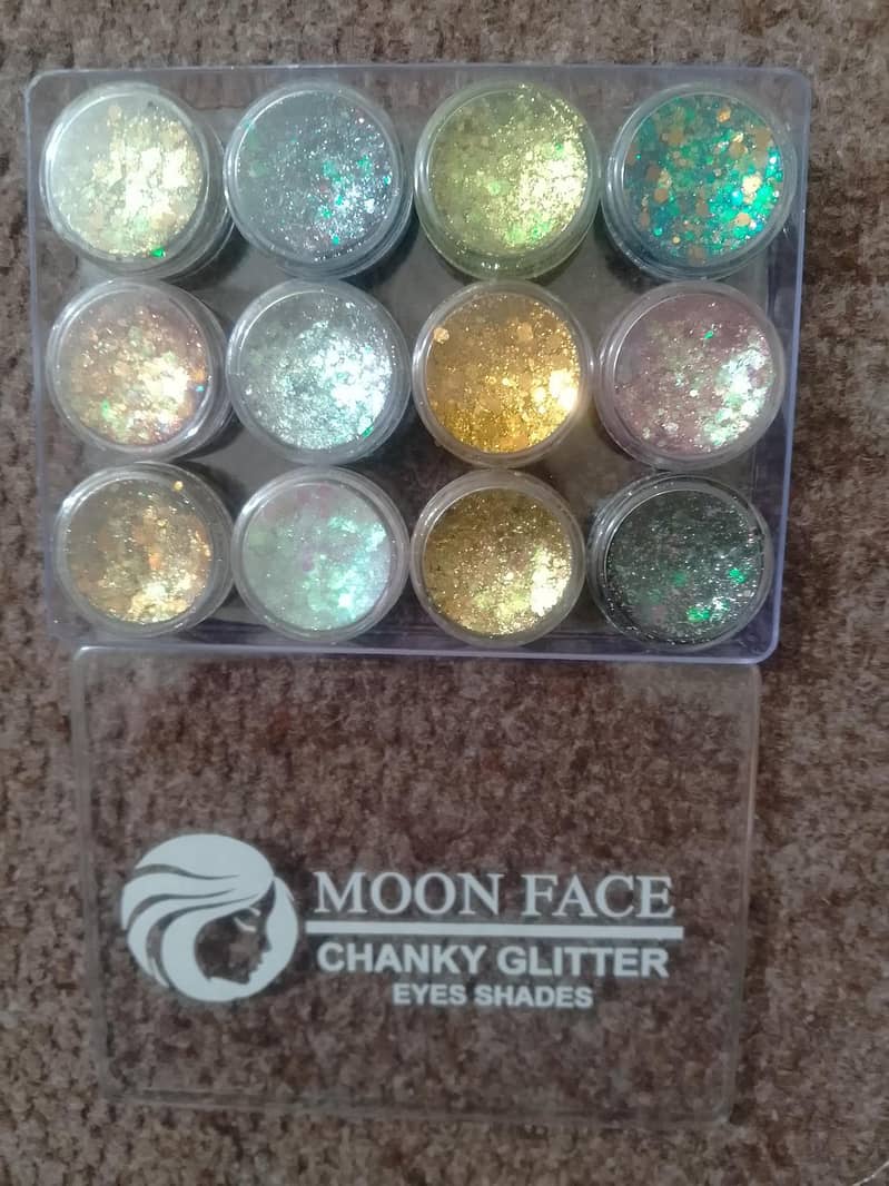 Glitter Shimmer Chunks Eyeshadow - Pack Of 6 5