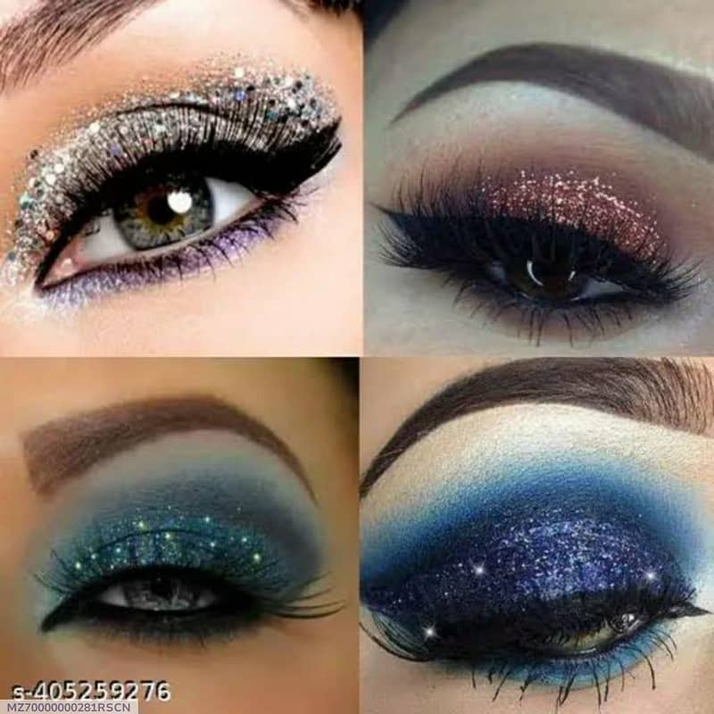 Glitter Shimmer Chunks Eyeshadow - Pack Of 6 7