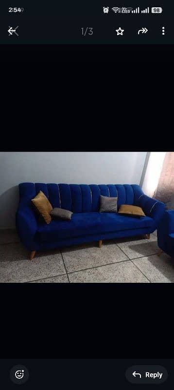 5 seater sofa set available for sale brand new with two puffy 1