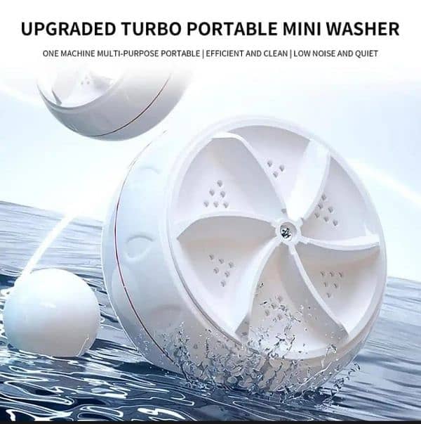 Mini Portable USB Operate Washing Machine Turbine  with Box 1