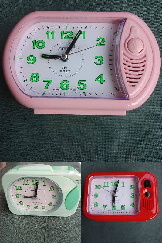 Alarm Clock With LED Niht Light, Radium Digit,Two(2) Different Alarm 0