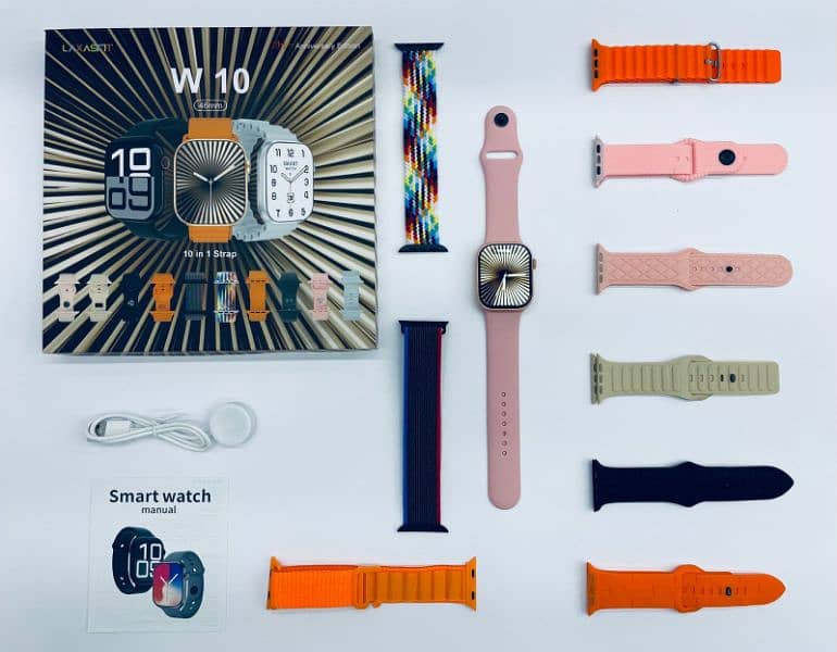 Smart Watch Series 10, multiple straps 1