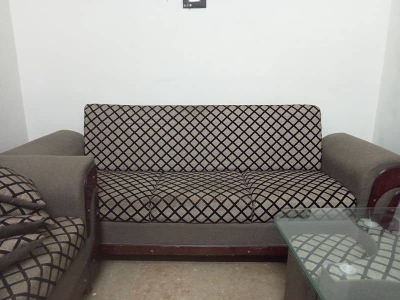 5 seater sofa set with cushions and table 2