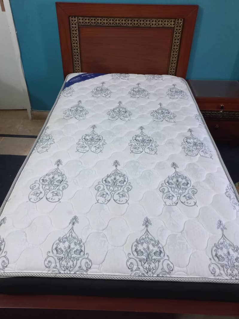 Two Single Beds with Side Table & Spring Mattresses – Urgent Sale! 5