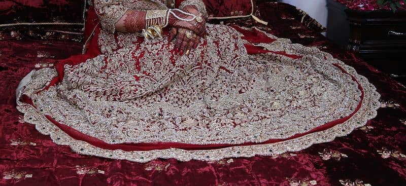 Red bridal lehnga 1