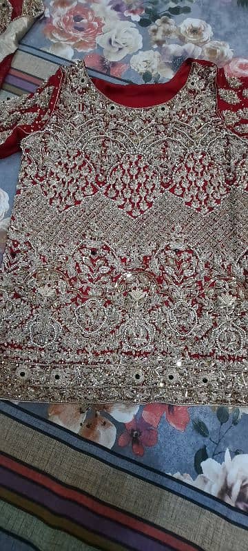 Red bridal lehnga 2